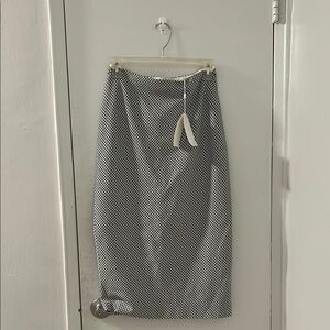 Hugo Boss Silver Midi Pencil Skirt Work